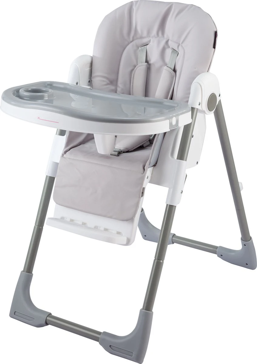 X Adventure V2 Kinderstoel / Eetstoel -Inklapbaar- Incl. Eettafel & 5-Puntsgordel - Grijs 8 X Adventure V2 Kinderstoel / Eetstoel -Inklapbaar- Incl. Eettafel & 5-Puntsgordel - Grijs - Afbeelding 6