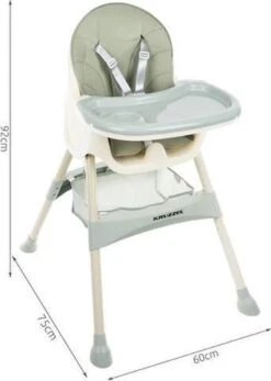 Merkloos Kinderstoel 3 In 1 Verstelbaar - Stoel - Kinderzitje - Stoeltje - Stoelen - Voederstoel - Eetstoel - Combistoel - Baby Eetstoel - Kinderstoel Voor Baby's - Klaptafel 5-punts Gordel - Groen -Stokke Verkoop 855x1200 1