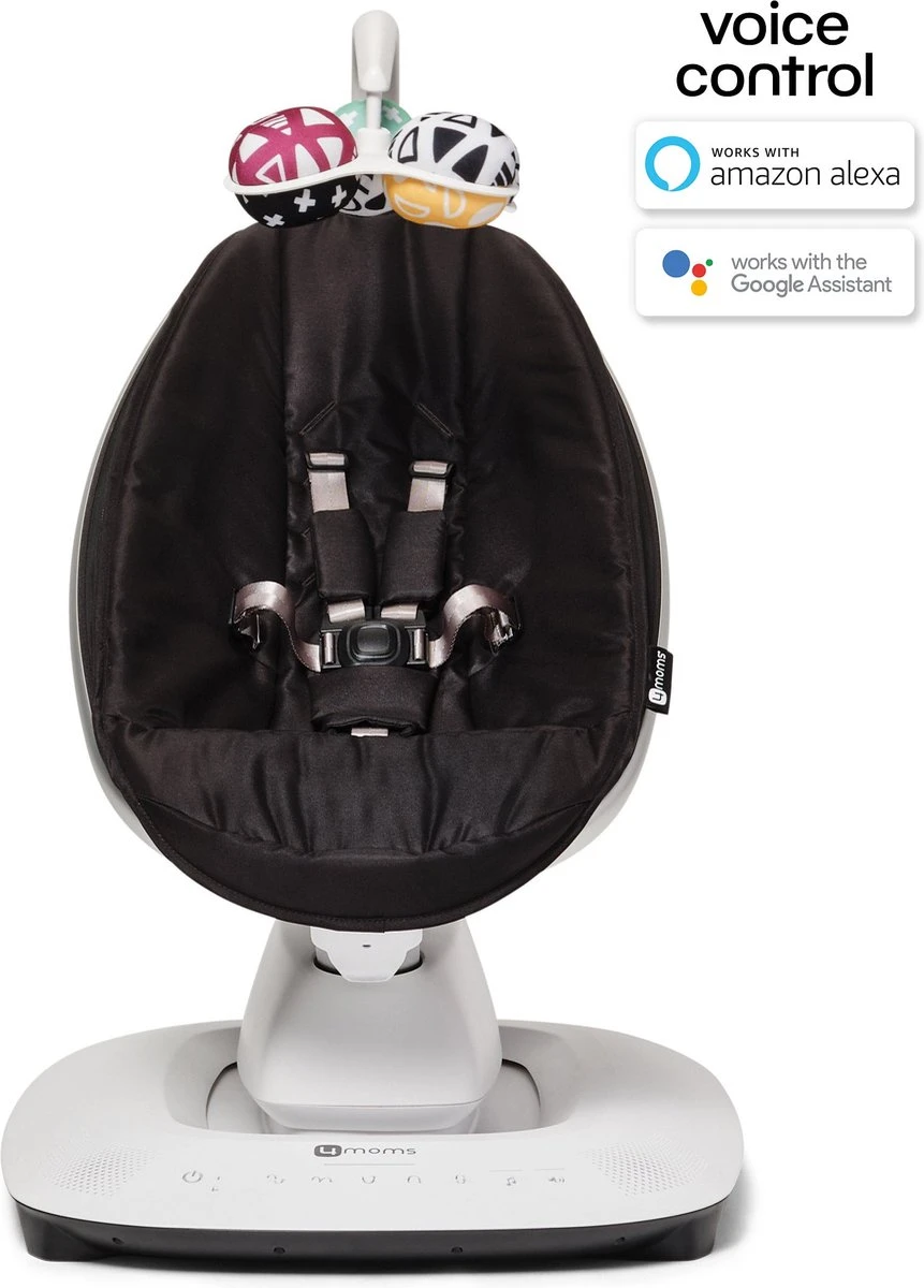 4moms MamaRoo 5 Classic Black | Beweegt Zoals Jij, Bedienen Met Je Smartphone, WiFi Smart Home Integratie Via Amazon Alexa En Google Home 3 4moms MamaRoo 5 Classic Black | Beweegt Zoals Jij, Bedienen Met Je Smartphone, WiFi Smart Home Integratie Via Amazon Alexa En Google Home