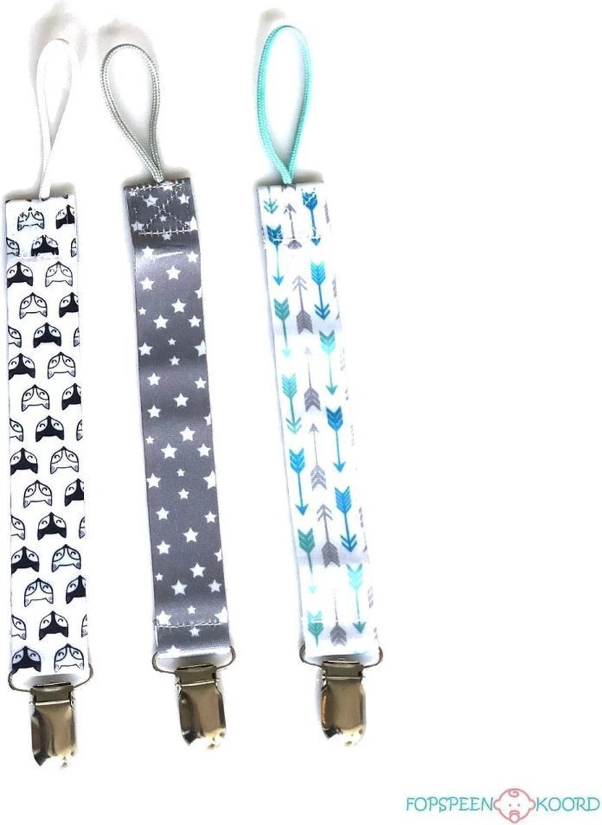 Voordeelverpakking 3 Stuks Speenkoord – Fox & Arrows 3 Voordeelverpakking 3 Stuks Speenkoord – Fox & Arrows