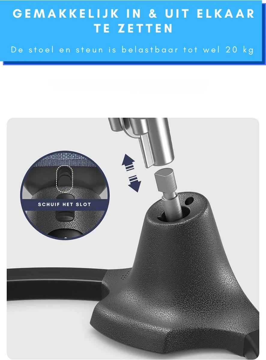 Merkloos Easy-Home® - Elektrische Wipstoel - Babyschommel - Baby Swing - Incl Tafel - Bluetooth - White Noise - 20kg 6 Merkloos Easy-Home® - Elektrische Wipstoel - Babyschommel - Baby Swing - Incl Tafel - Bluetooth - White Noise - 20kg - Afbeelding 4