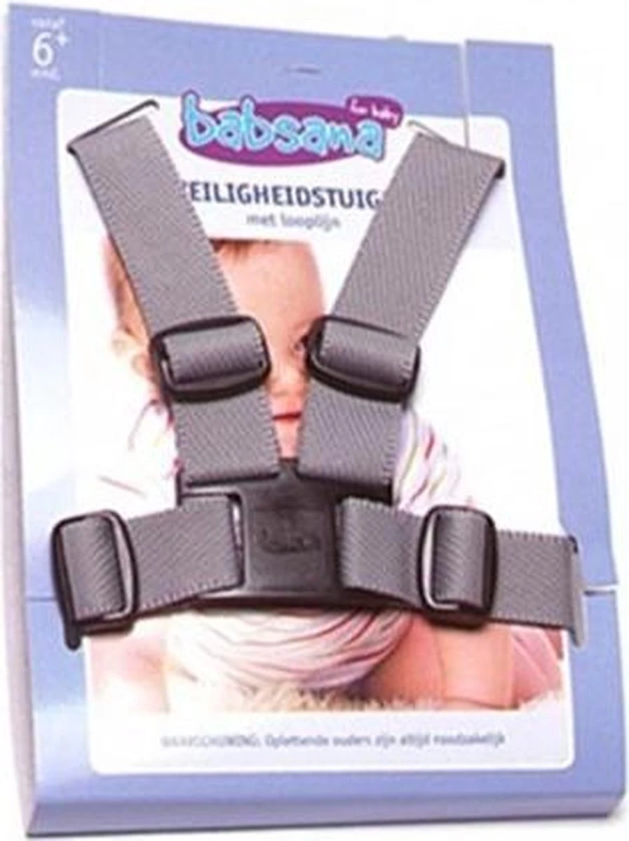 Babsana Universeel Grijs Nylon Kinderstoel Tuigje TB-1163 6 Babsana Universeel Grijs Nylon Kinderstoel Tuigje TB-1163 - Afbeelding 4