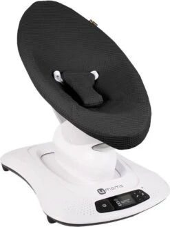 Ukje Wipstoelhoes - Geschikt Voor Over De MamaRoo4 Multi-Motion Baby Swing Wipstoel - Wafelstof - Zwart