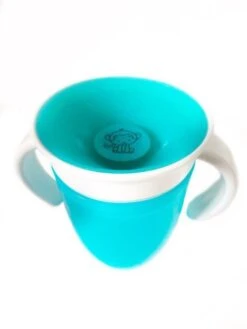MONKIEZZ Drink Cup | 360 Graden | Antilek Beker | Turquoise | Oefenbeker