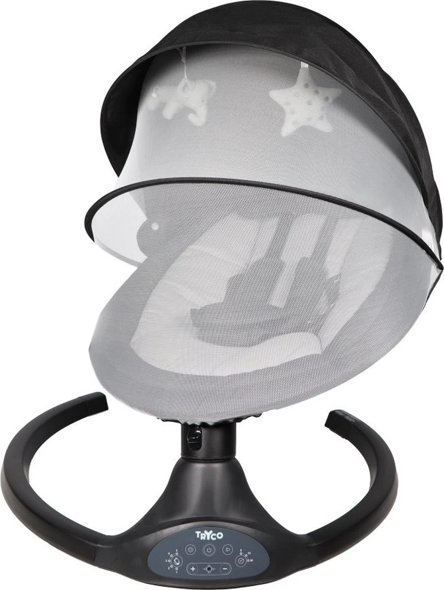 Tryco Hugg Swing Babyschommel - Zwart - Draaibare Babyswing - Met Muziek 17 Tryco Hugg Swing Babyschommel - Zwart - Draaibare Babyswing - Met Muziek - Afbeelding 15