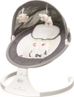 4Baby Rock 'n Relax Grijs - Babyschommel - Elektronische BabySwing - 5 Snelheden - Inclusief Accessoires -Stokke Verkoop 908x1200 3