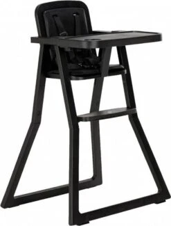 Puck Plain Kinderstoel Met Kussen Zwart