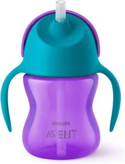 Philips Avent SCF796/02 Drinkbeker Met Rietje - 9m+ - 1 Stuk - Paars/Blauw