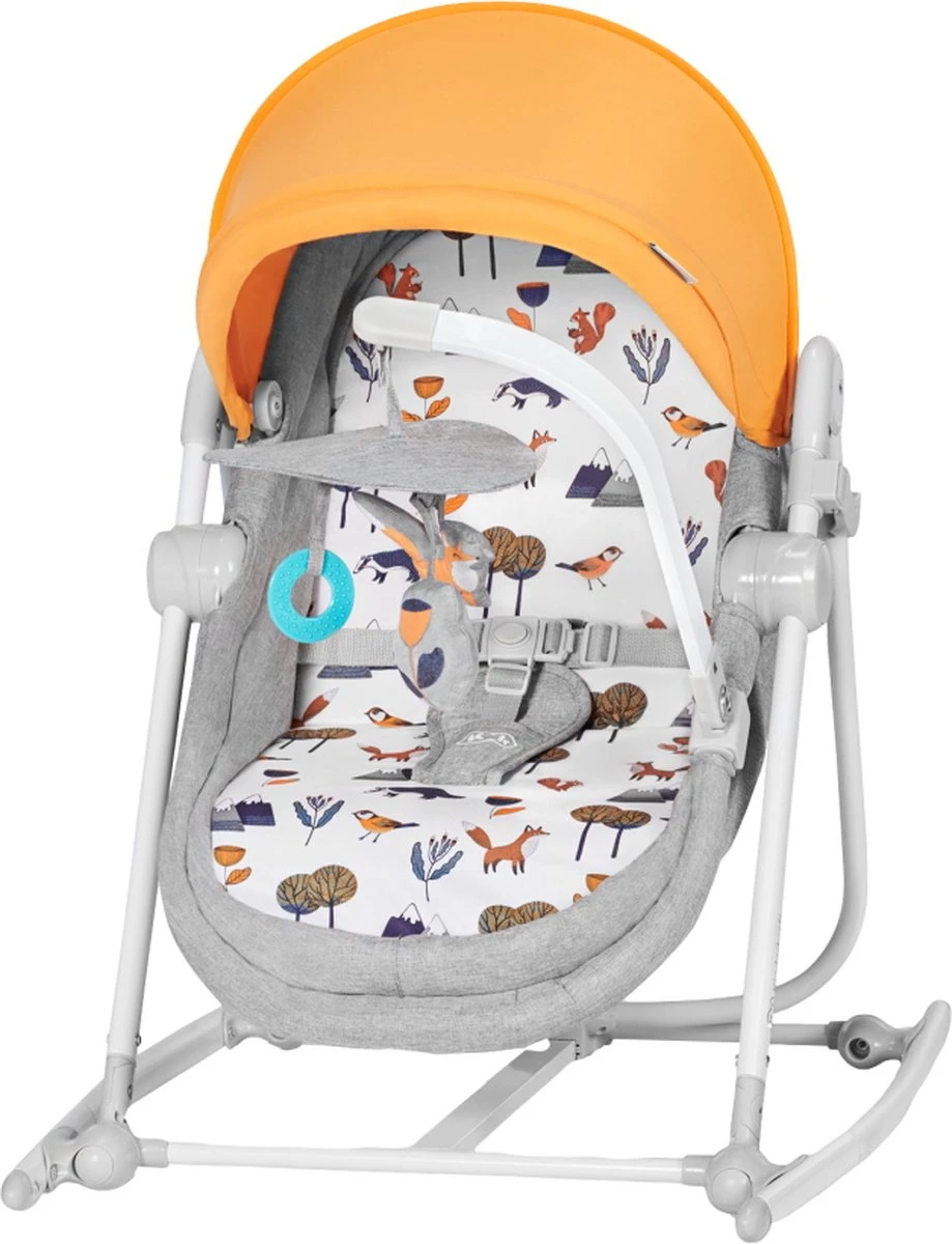 Kinderkraft Nola 5in1 Wieg - Wipstoel - Schommelstoel Forest Yellow 17 Kinderkraft Nola 5in1 Wieg - Wipstoel - Schommelstoel Forest Yellow - Afbeelding 15