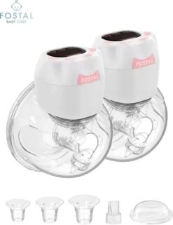 Fostal Draadloze Kolf Apparaat 2 Stuks - Borstkolf - Borstkolf Handsfree - Borstvoeding - Kolf - Elektrische Kolf - Borstkolf Draadloos - Draadloze Borstkolf