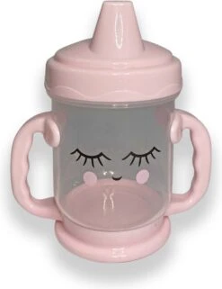 Drinkbeker Roze Peuter - Anti Lek Beker - Drinkbeker Baby - Baby Sippy Cup - Kinder Tuitbeker - Tom & Zoe