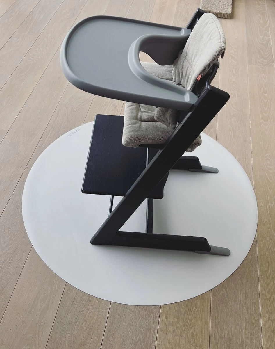 WOOSH - Knoeimat Kinderstoel - Vloerbeschermer 107 Cm-Silver Moon 4 WOOSH - Knoeimat Kinderstoel - Vloerbeschermer 107 Cm-Silver Moon - Afbeelding 2