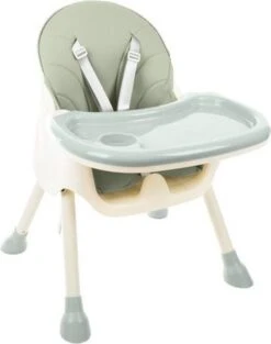 Merkloos Kinderstoel 3 In 1 Verstelbaar - Stoel - Kinderzitje - Stoeltje - Stoelen - Voederstoel - Eetstoel - Combistoel - Baby Eetstoel - Kinderstoel Voor Baby's - Klaptafel 5-punts Gordel - Groen -Stokke Verkoop 947x1200