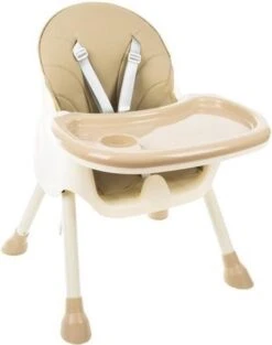 Merkloos Kinderstoel 3 In 1 Verstelbaar - Stoel - Kinderzitje - Stoeltje - Stoelen - Voederstoel - Eetstoel - Combistoel - Baby Eetstoel - Kinderstoel Voor Baby's - Klaptafel 5-punts Gordel - Beige -Stokke Verkoop 948x1200