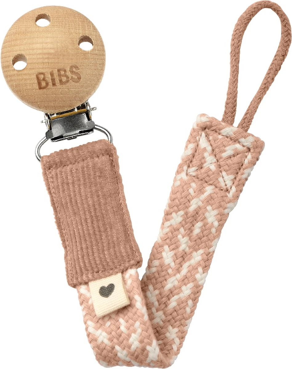 BiBS - Fopspeenkoord - Blush / Ivory - 0+ Maanden 3 BiBS - Fopspeenkoord - Blush / Ivory - 0+ Maanden
