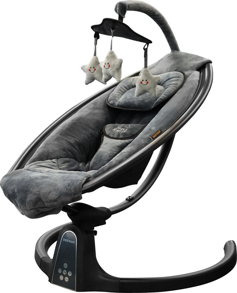 Deryan Baby Elektrische Wipstoel - Schommelstoel - Bluetoothfunctie,Speaker En Afstandsbediening 4 Deryan Baby Elektrische Wipstoel - Schommelstoel - Bluetoothfunctie,Speaker En Afstandsbediening - Afbeelding 2