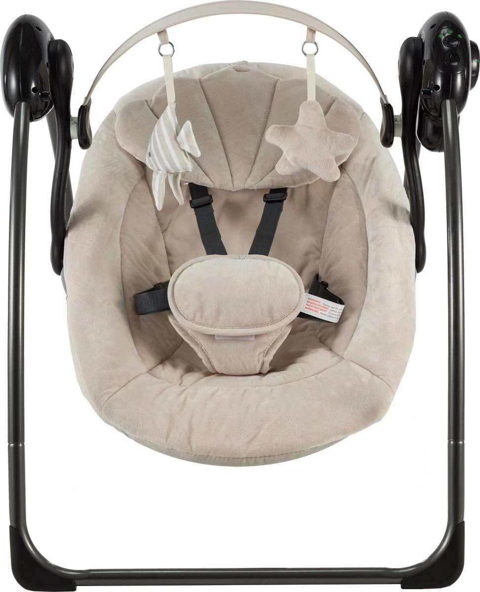 X Adventure Baby Swing Elektrisch & Portable - Nougat 5 X Adventure Baby Swing Elektrisch & Portable - Nougat - Afbeelding 3