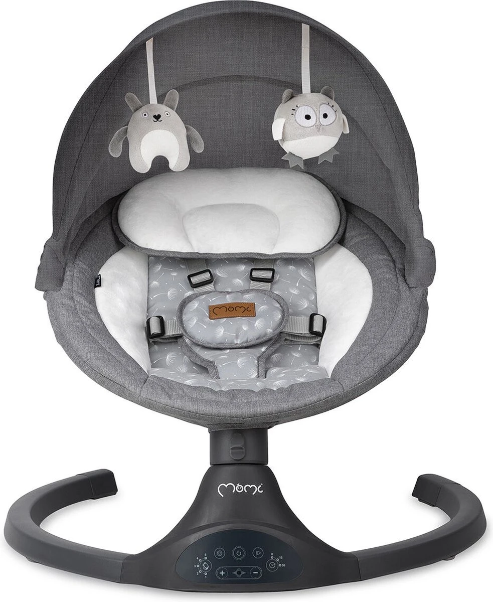 Momi Lami Dark Grey Elektrische Babyschommel BULE00022 17 Momi Lami Dark Grey Elektrische Babyschommel BULE00022 - Afbeelding 15
