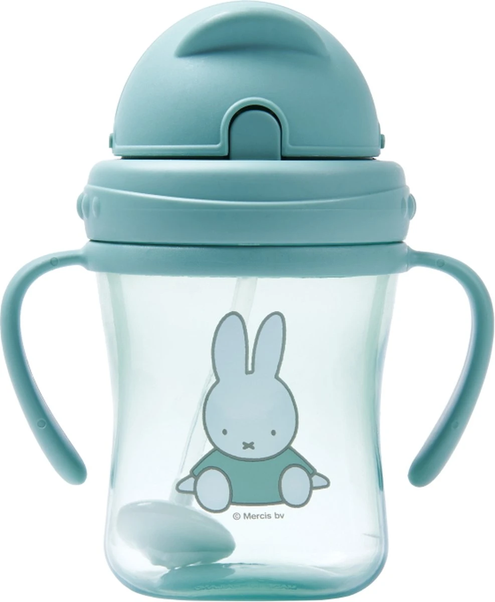 Nijntje Groen 250ml Rietjesbeker Met Handvaten 12915 4 Nijntje Groen 250ml Rietjesbeker Met Handvaten 12915 - Afbeelding 2