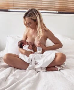 HAAKAA - Siliconen Borstkolf - 100ml + Stopper Witte Bloem - Borstvoeding - Lekschaal -Stokke Verkoop 996x1200 2