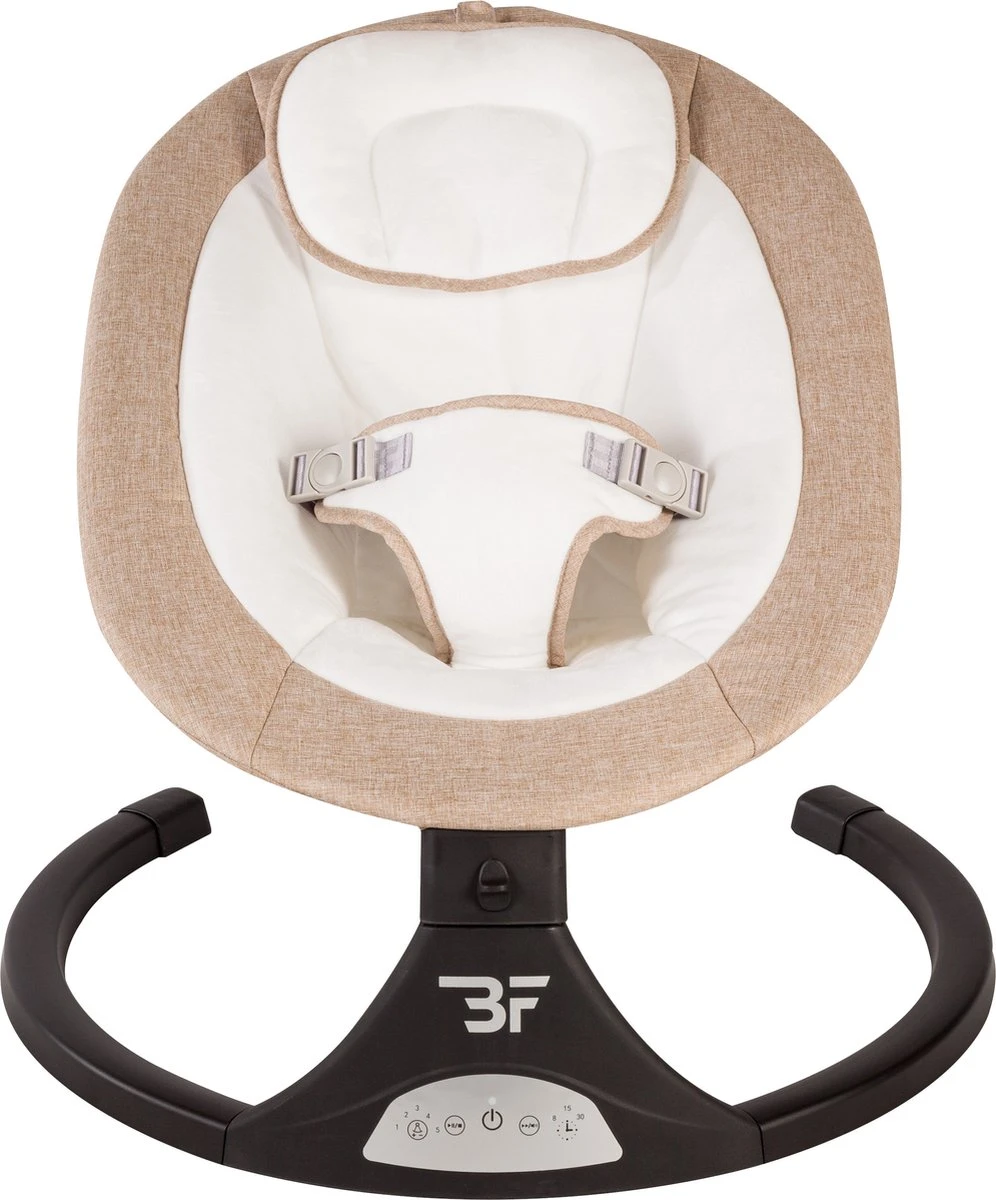 Bebies First Elektrische Wipstoel / Digital Swing - 5 Standen - Verstelbare Rugleuning- Creme 7 Bebies First Elektrische Wipstoel / Digital Swing - 5 Standen - Verstelbare Rugleuning- Creme - Afbeelding 5