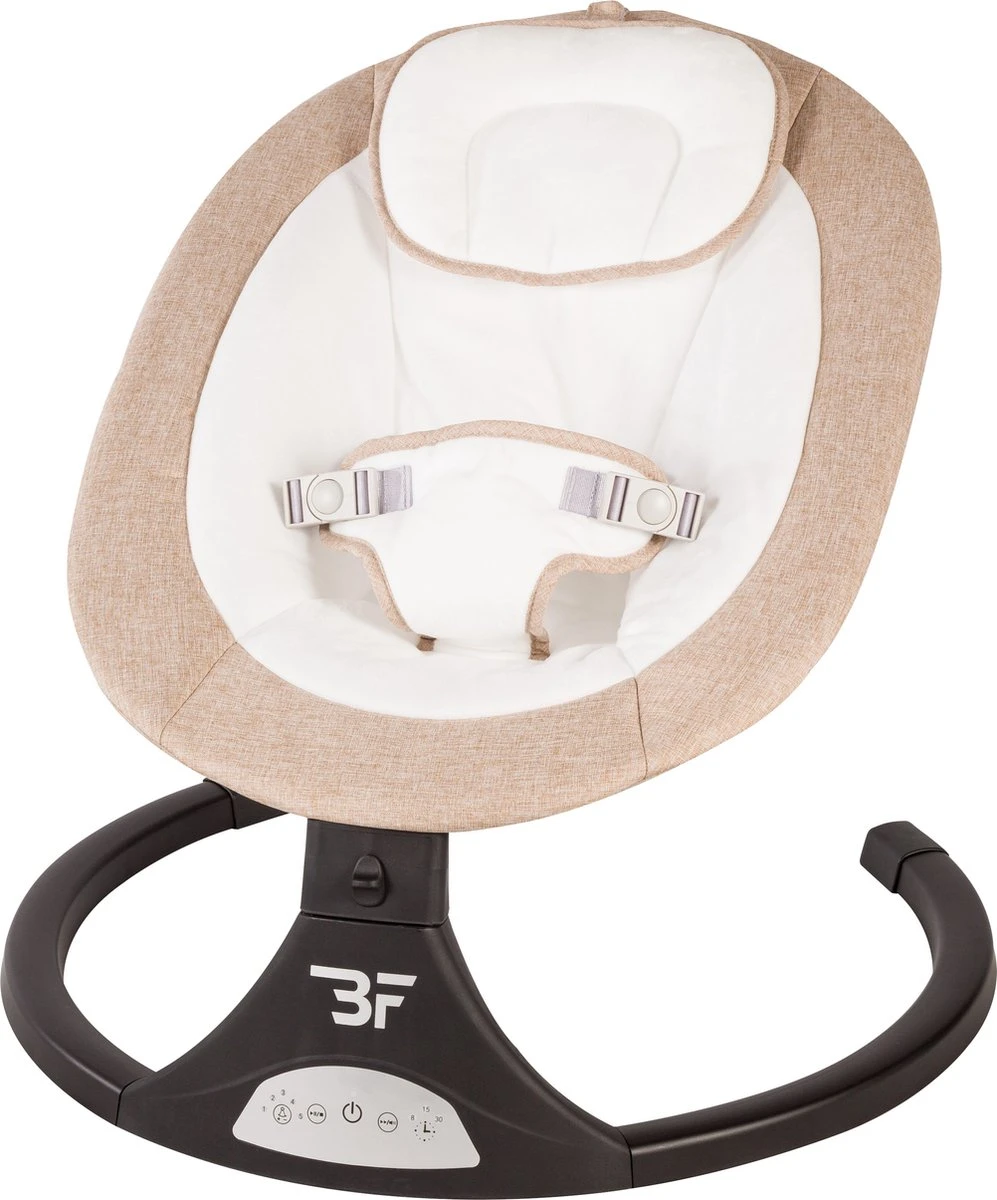 Bebies First Elektrische Wipstoel / Digital Swing - 5 Standen - Verstelbare Rugleuning- Creme 4 Bebies First Elektrische Wipstoel / Digital Swing - 5 Standen - Verstelbare Rugleuning- Creme - Afbeelding 2